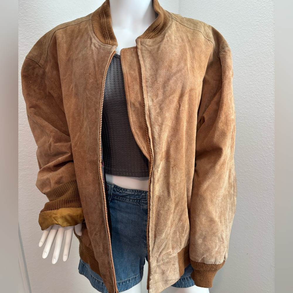 Leather Bomber Jacket - Picture 3 of 14